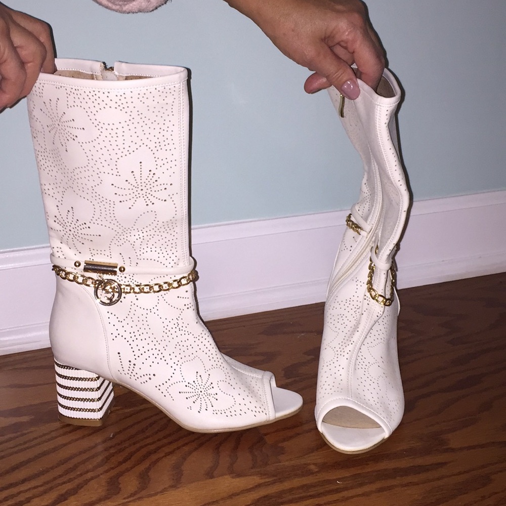 White booties